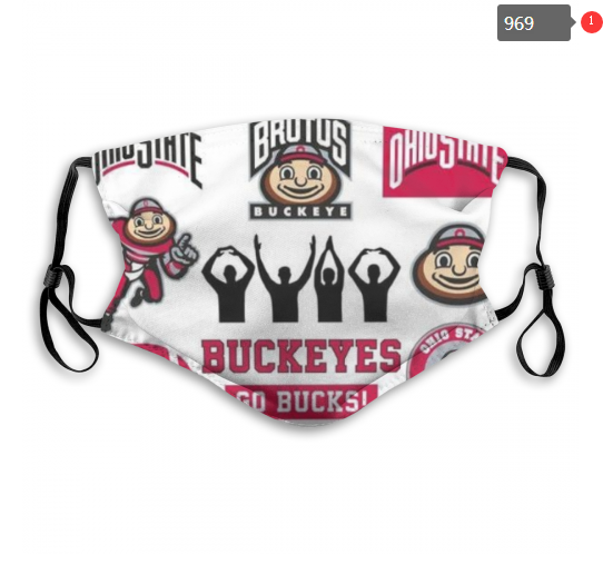 NCAA Ohio State Buckeyes Dust mask with filter->ncaa dust mask->Sports Accessory
